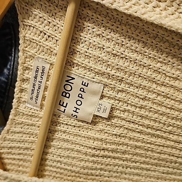 Le Bon Shoppe Granny Cotton Vest Oatmeal XS/S - Picture 4 of 5